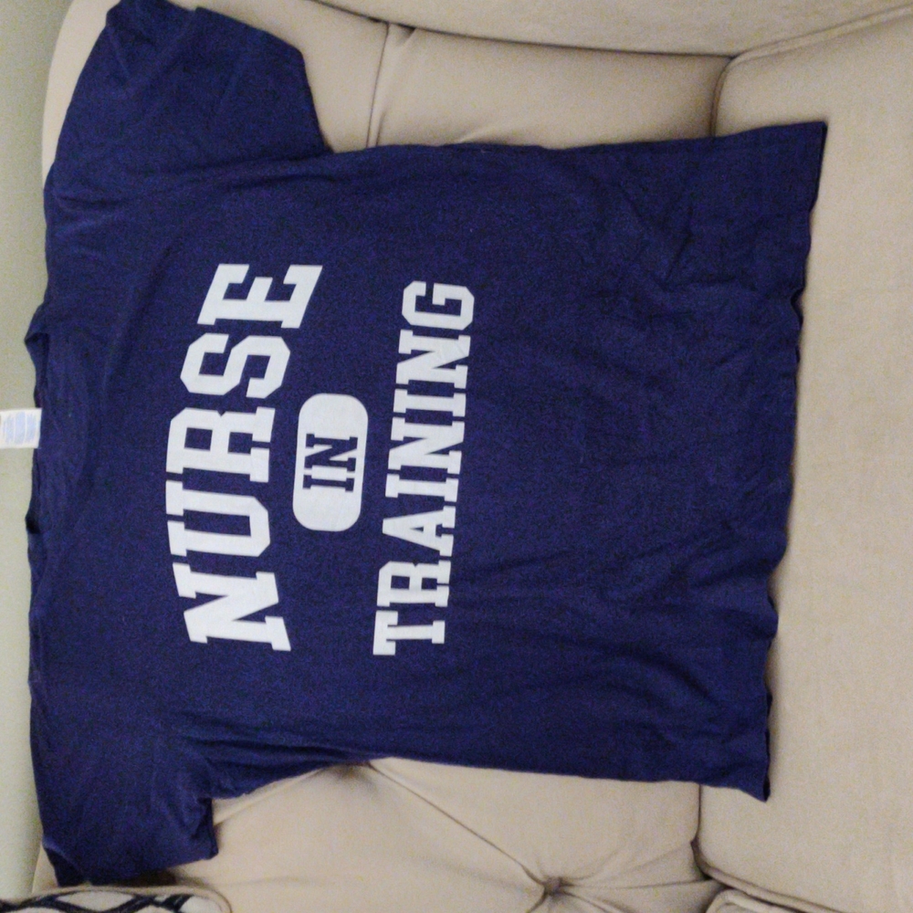 Blue Nurse in Training T-shirt, Port & Co, XL, Brand New without Tag